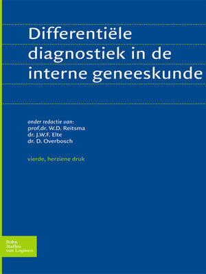 cover image of Differentiele diagnostiek in de interne geneeskunde